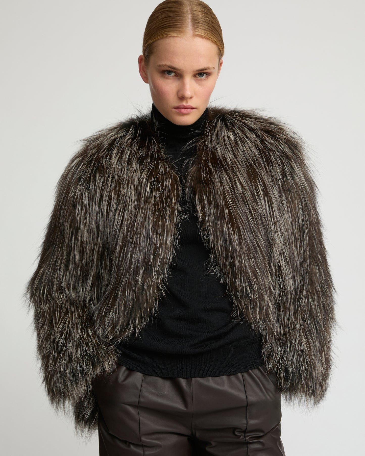 Knitted fox fur jacket - Yves Salomon