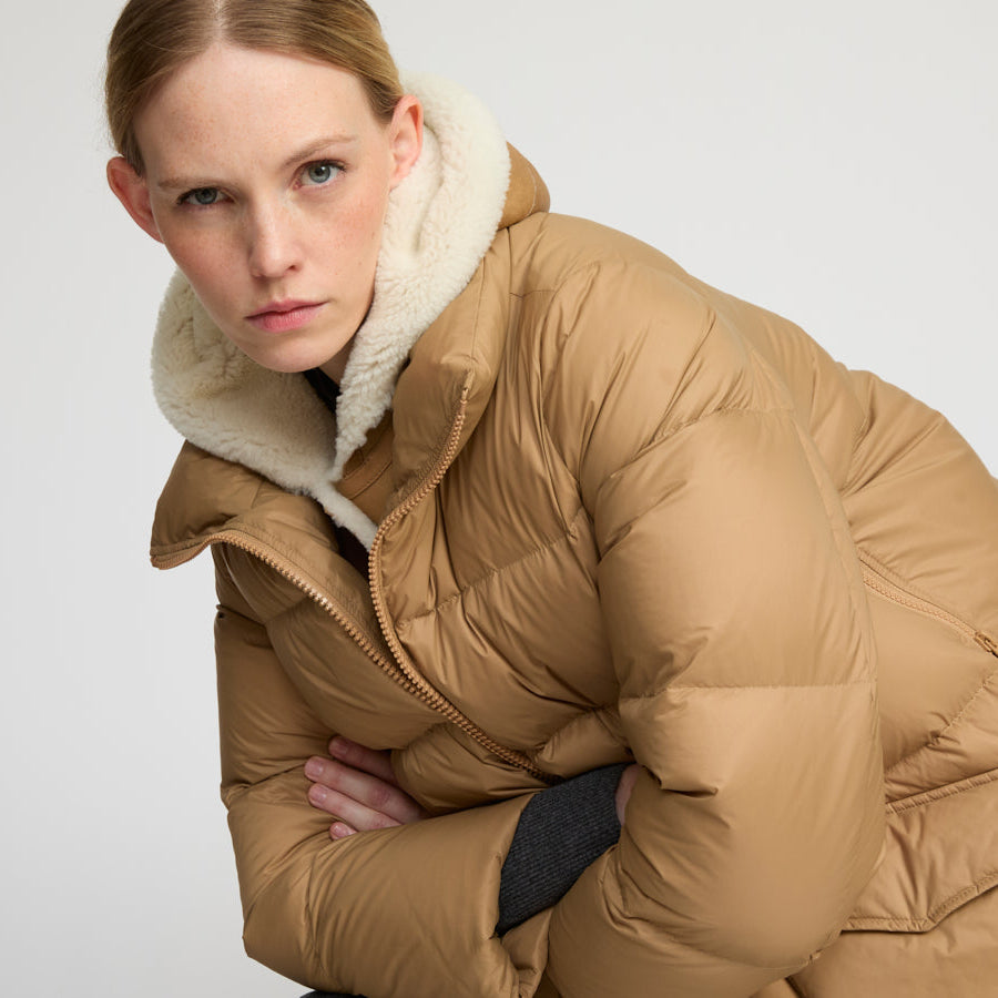 Women's Mid-Length Down Jackets- Yves Salomon
