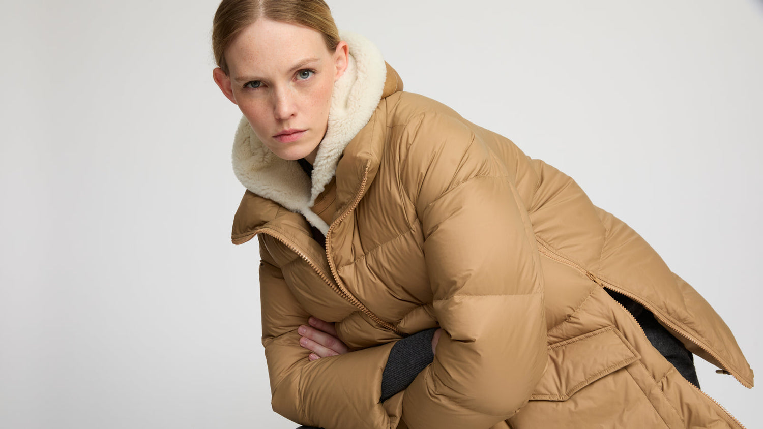 Women's Mid-Length Down Jackets- Yves Salomon