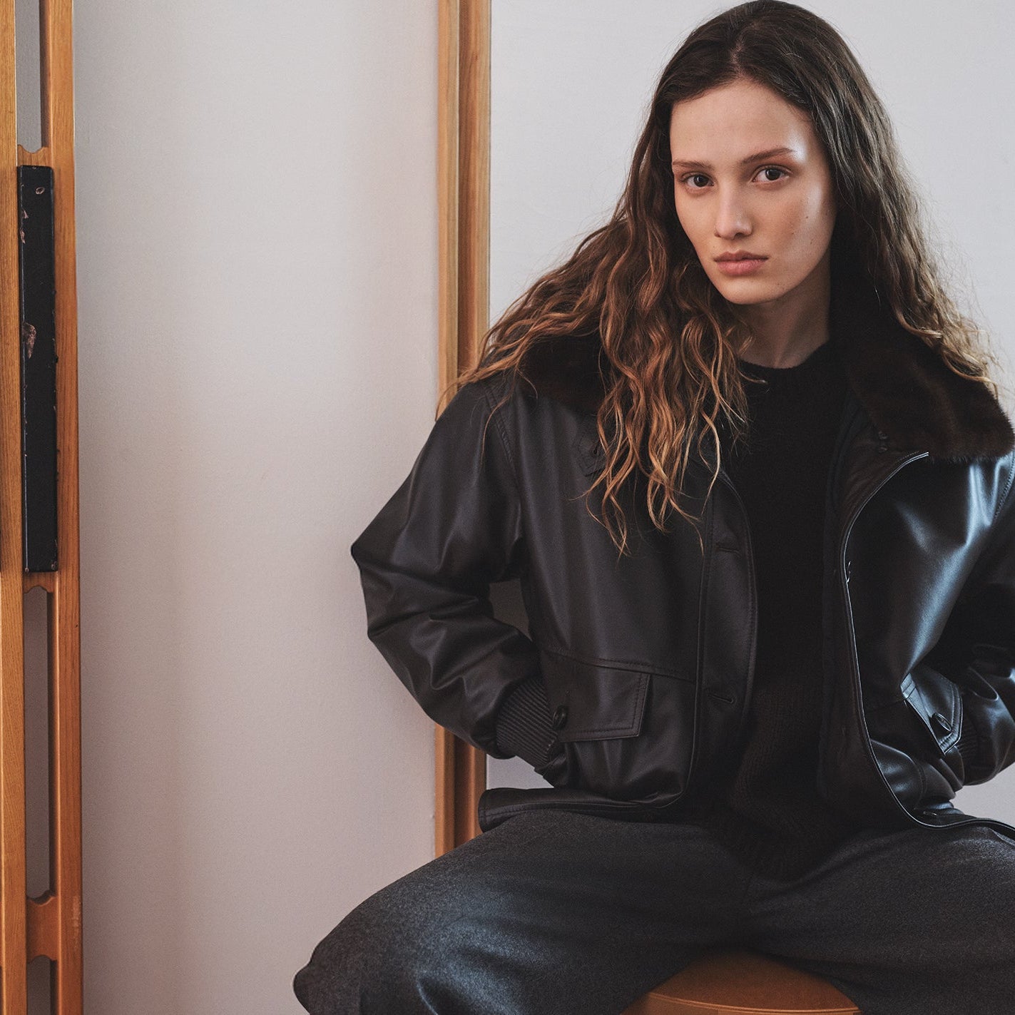 Women's leather clothing - Yves Salomon