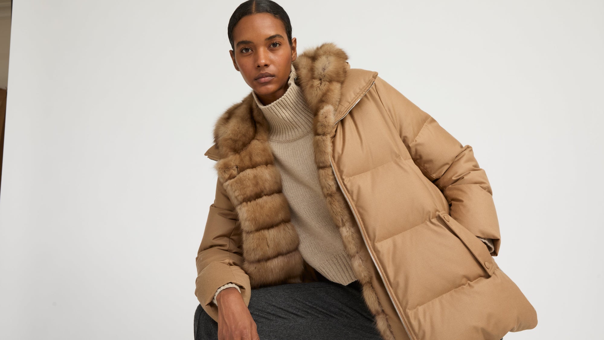 Loro Piana fabric down jackets