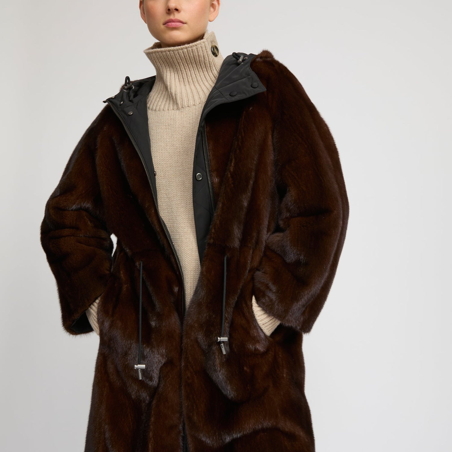 Reversible mink parka - Yves Salomon