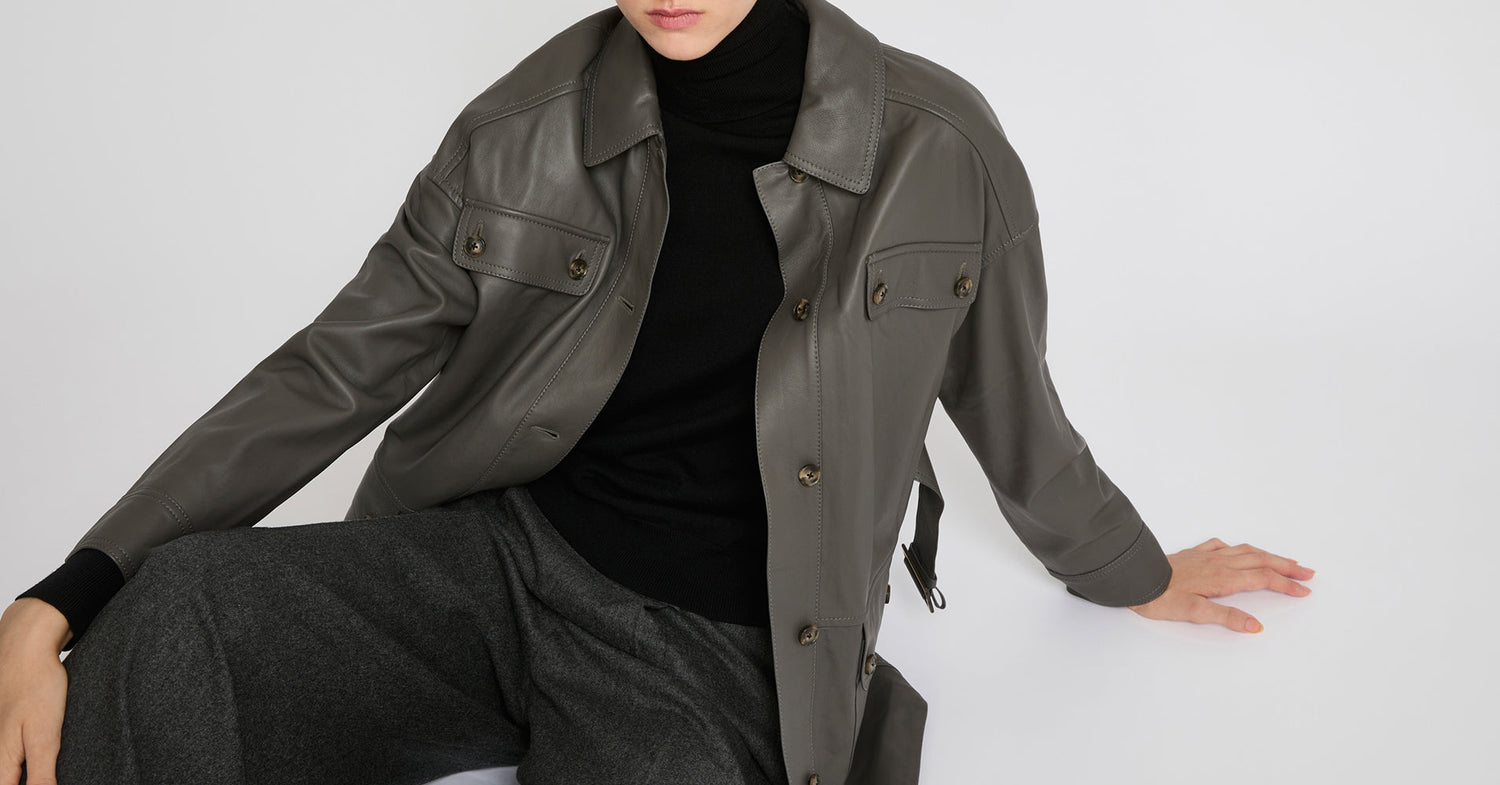 Black Friday | Women's Leather pieces - Yves Salomon