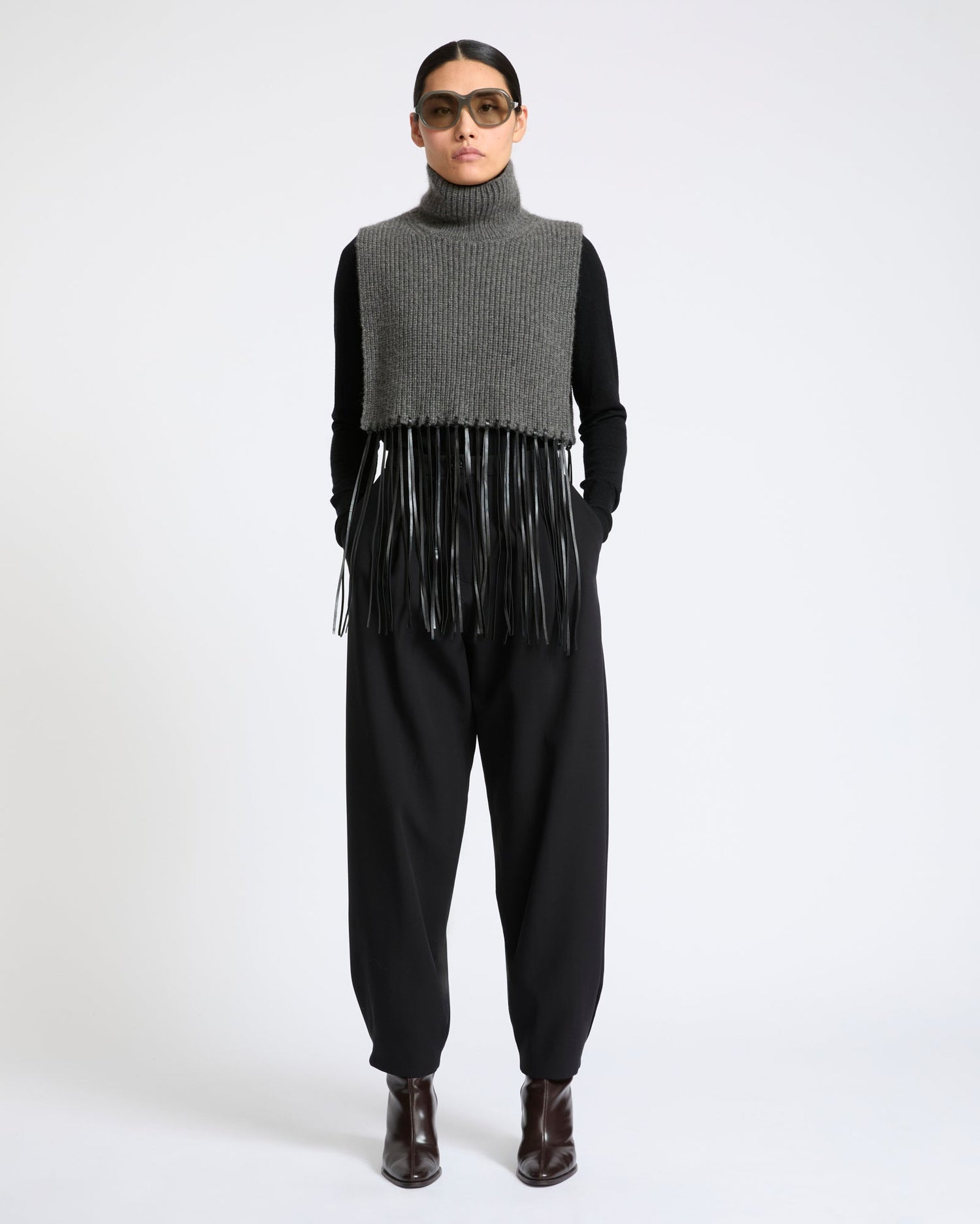 Balloon silk crepe pants - Yves Salomon - New Fall Winter Collection