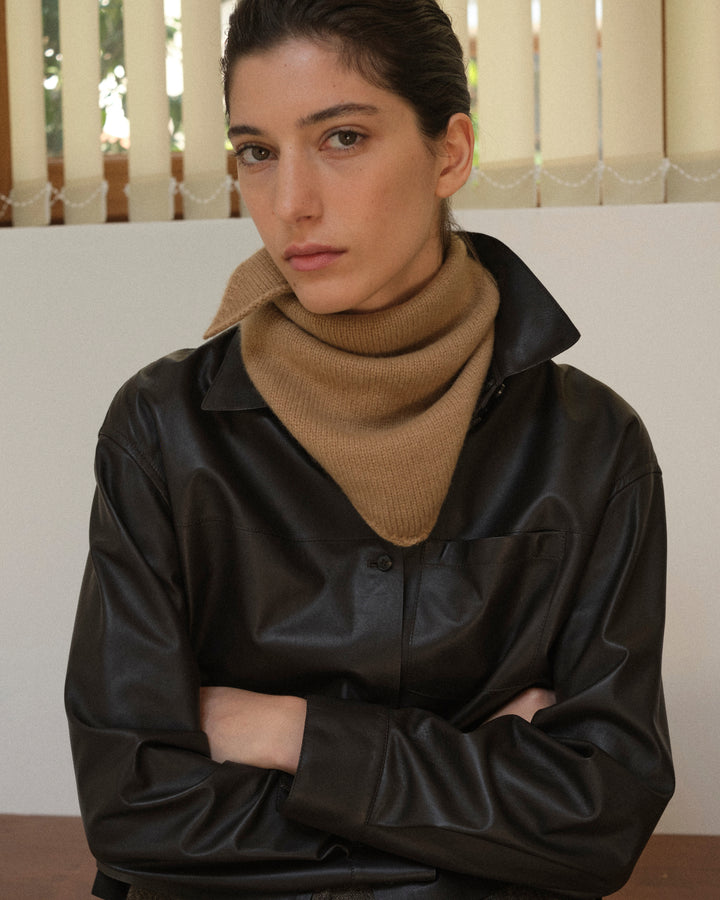 100% cashmere knit bandana