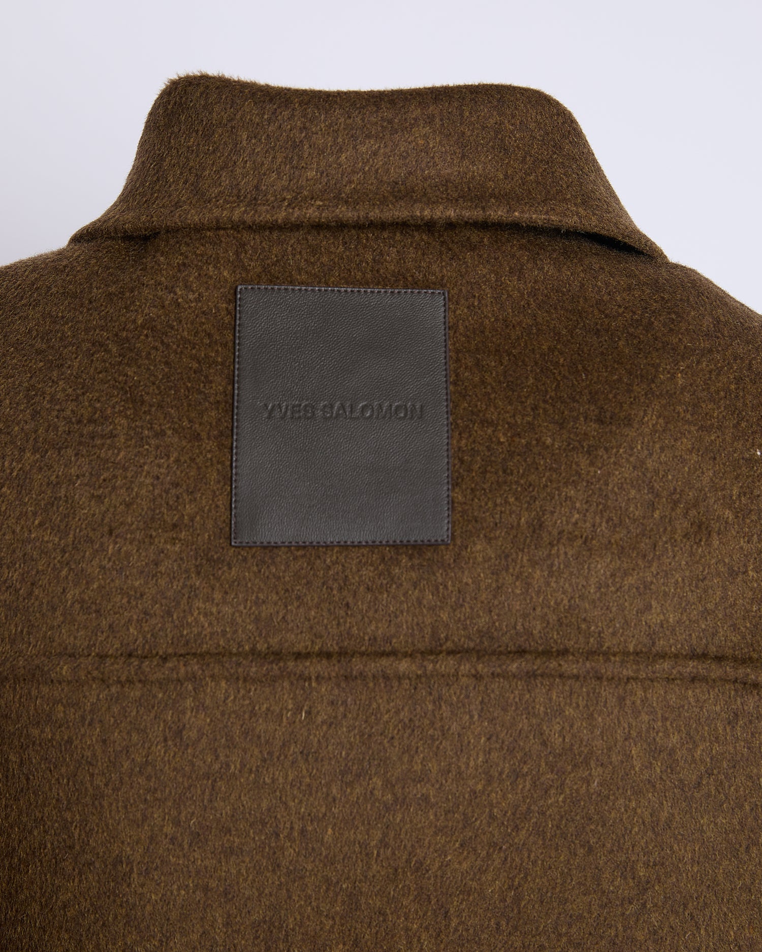Workwear jacket in double-sided wool-cashmere fabric - Yves Salomon