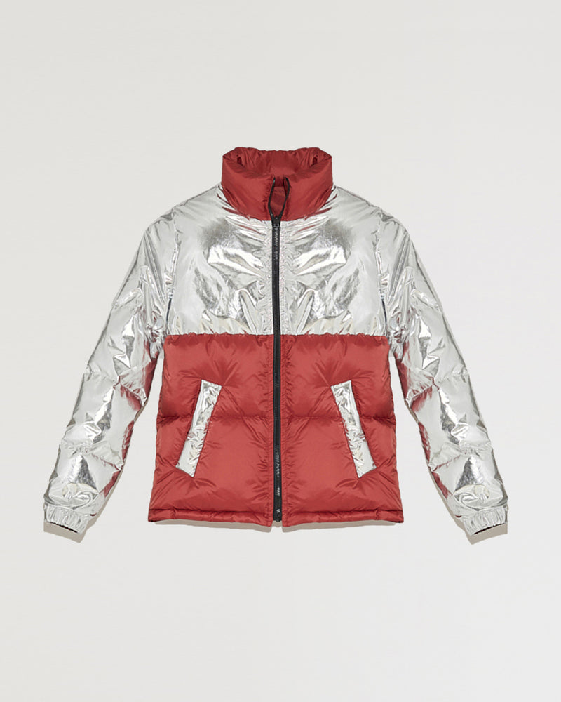 Convertible padded jacket in cotton and nylon-Yves Salomon-Winter sale & boxing day