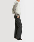 Short gilet in fox fur