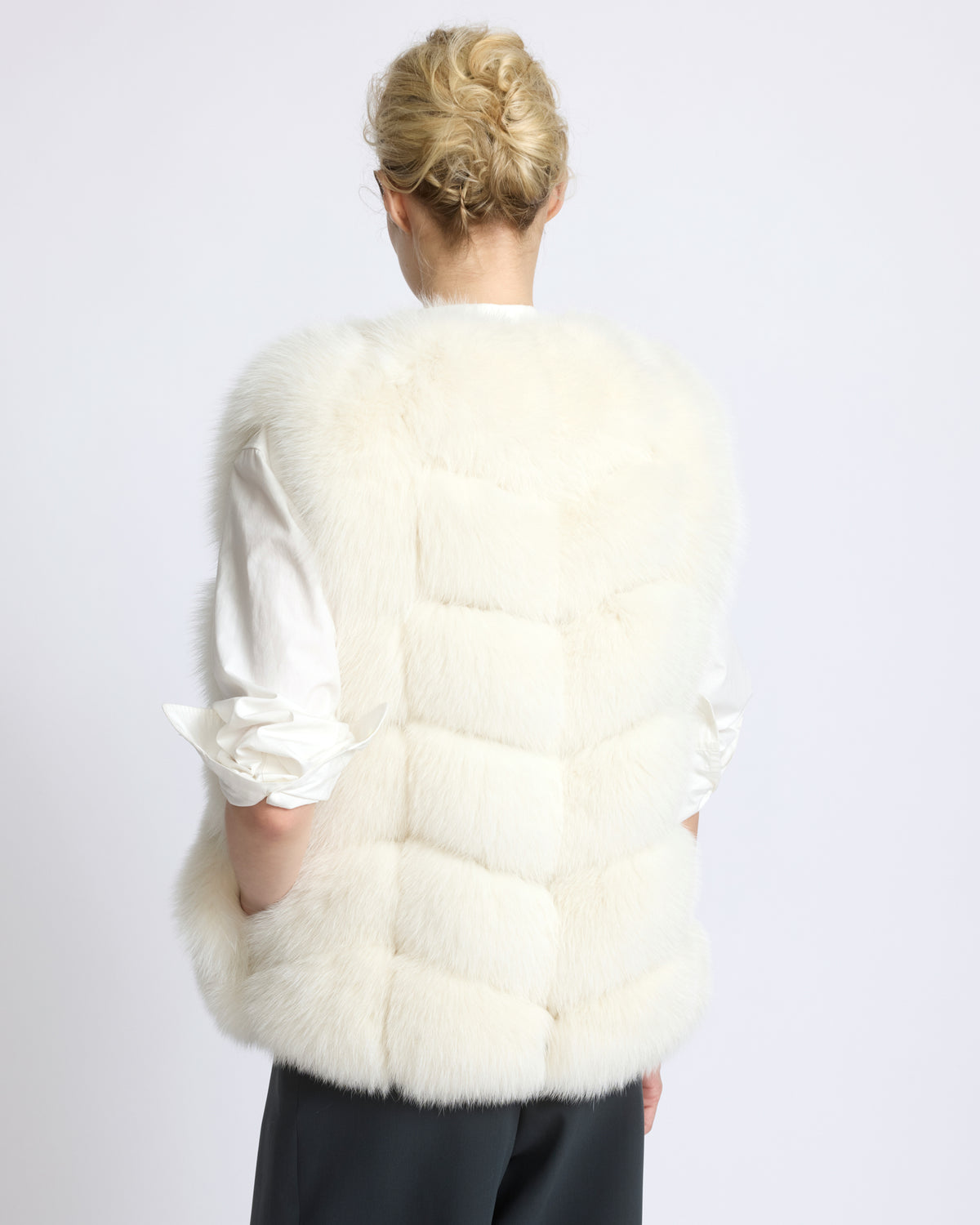 Sleeveless fox fur vest - Yves Salomon - New Fall/Winter Collection