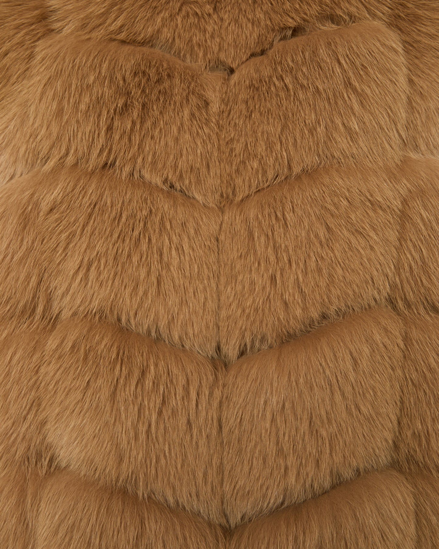 SLEEVELESS BURGUNDY FOX GILET -Yves Salomon