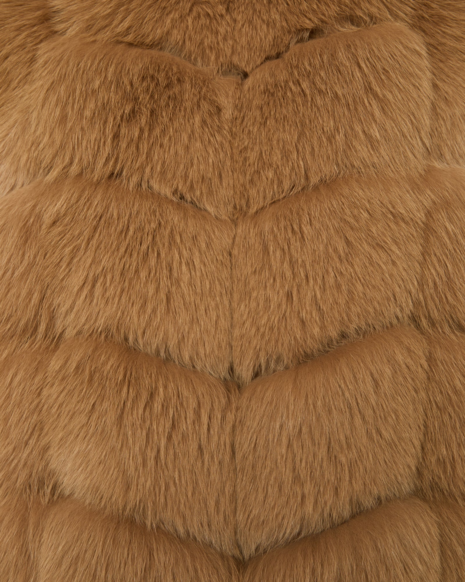 SLEEVELESS BURGUNDY FOX GILET -Yves Salomon
