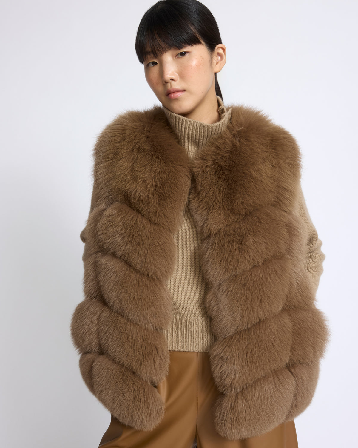 Sleeveless fox fur vest - Yves Salomon - New Fall/Winter Collection