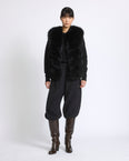 Sleeveless fox fur vest