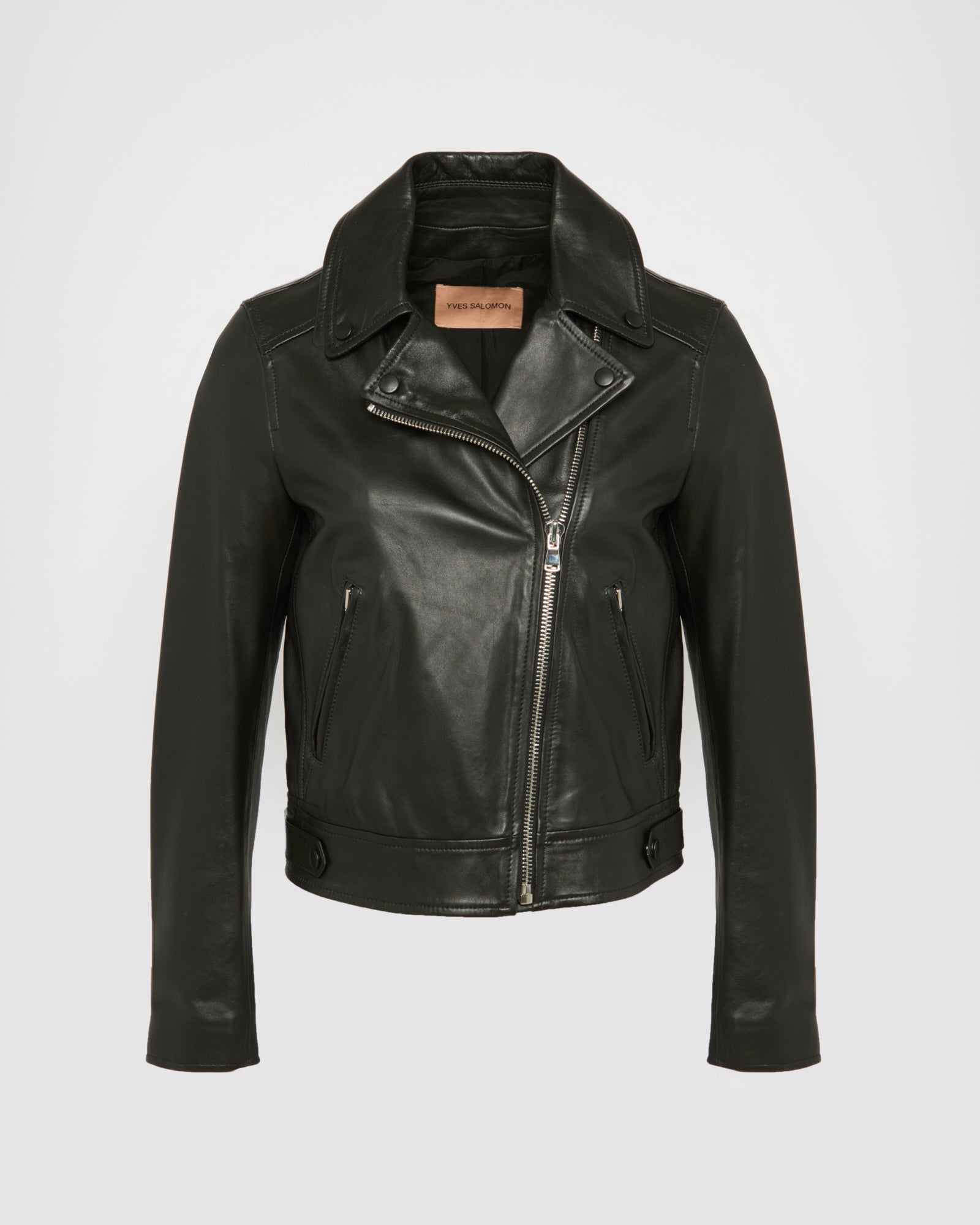 Balck Friday 2025 - Yves Salomon - Lamb leather biker jacket