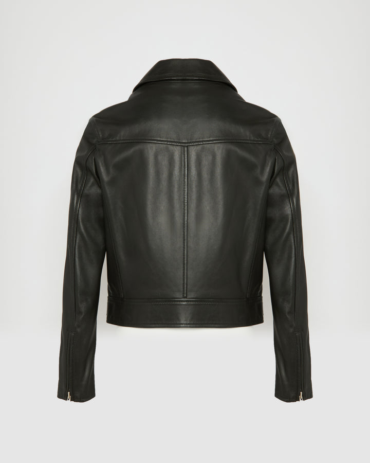 Balck Friday 2025 - Yves Salomon - Lamb leather biker jacket