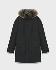 Iconic Cotton Blend And Fur Parka