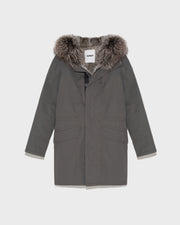 Iconic Cotton Blend And Fur Parka