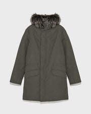 Iconic Cotton Blend And Fur Parka