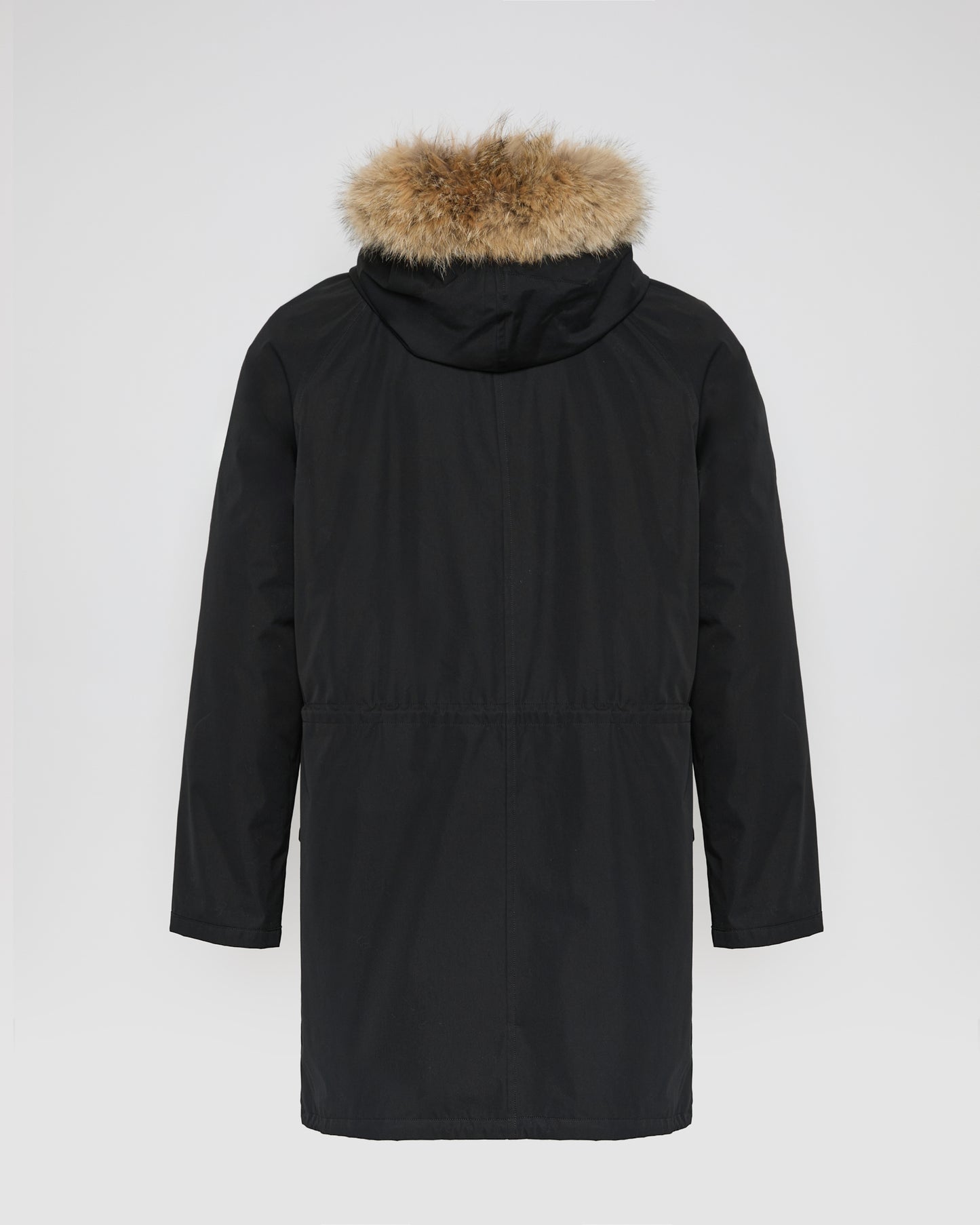 Long Iconic parka in technical cotton with coyote and rabbit fur - Yves Salomon
