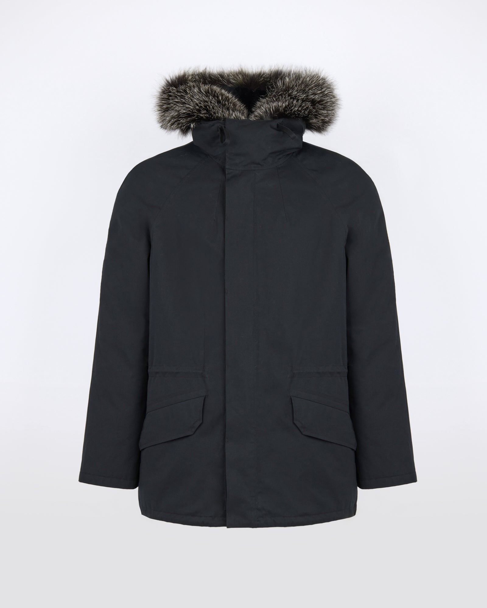 Short iconic parka in waterproof cotton blend with fox and rabbit fur - Yves Salomon - New Fall/Winter Collection