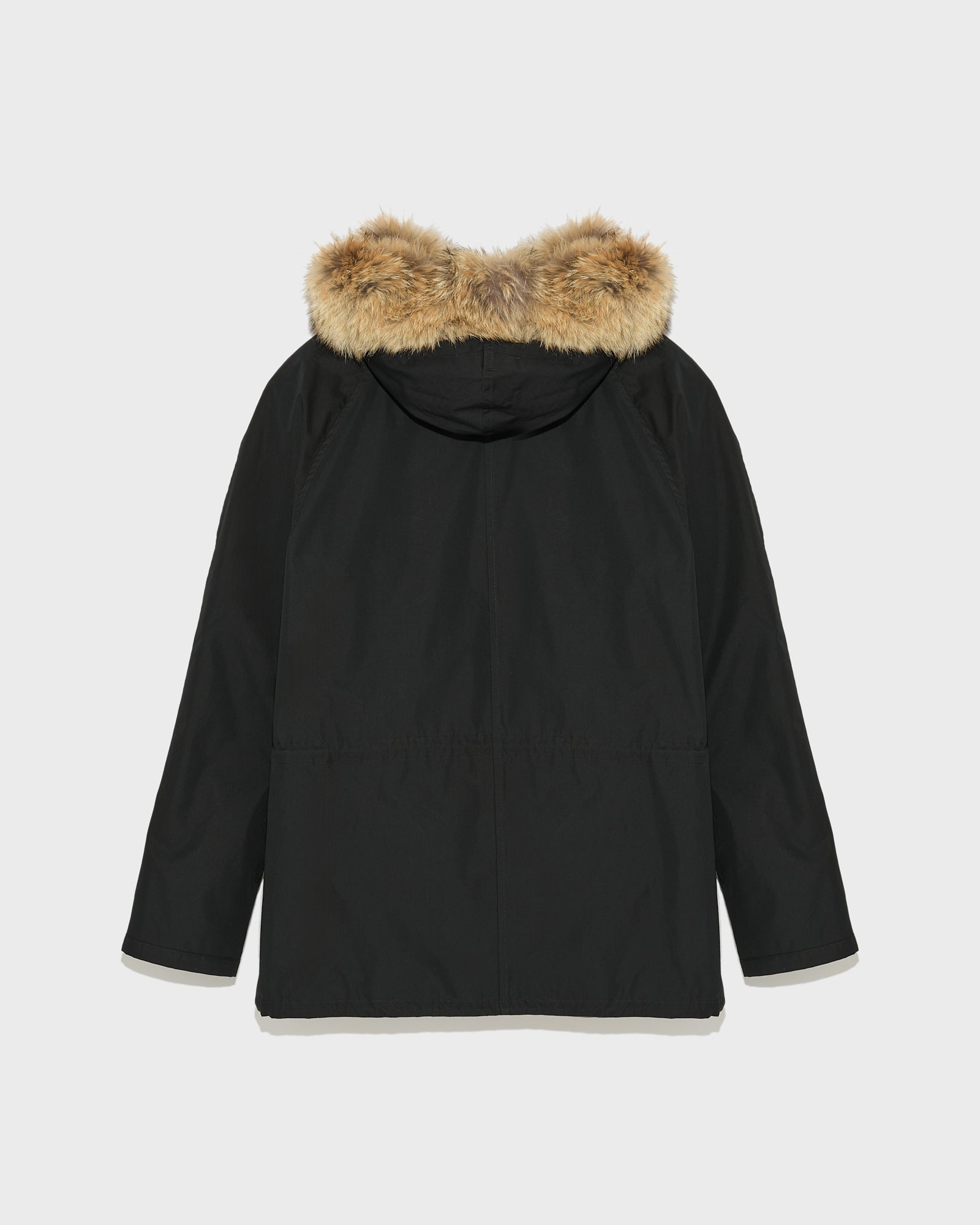 Winter sale & boxing day Yves Salomon -Short Iconic parka in technical cotton and coyote and rabbit fur