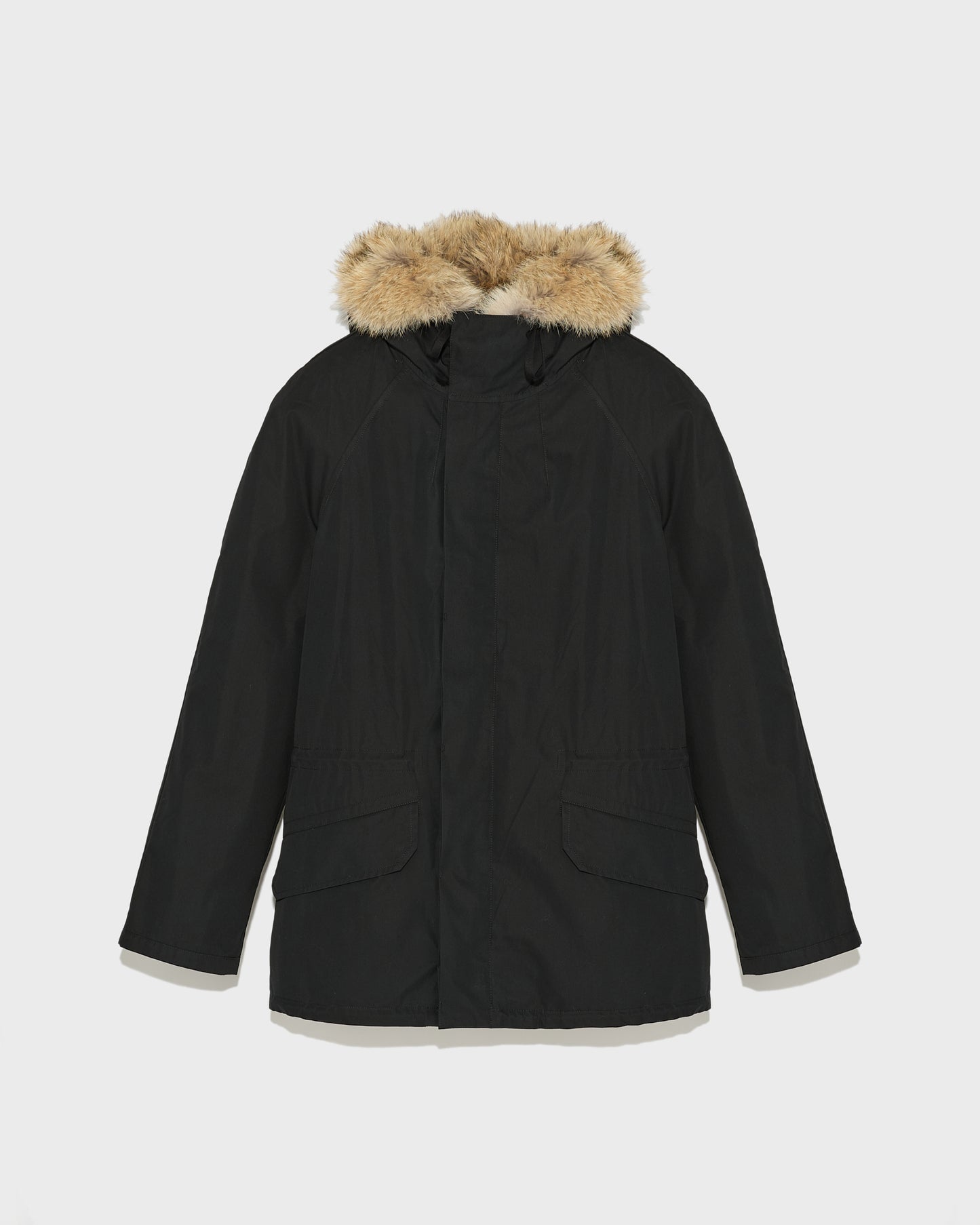 Winter sale & boxing day Yves Salomon -Short Iconic parka in technical cotton and coyote and rabbit fur