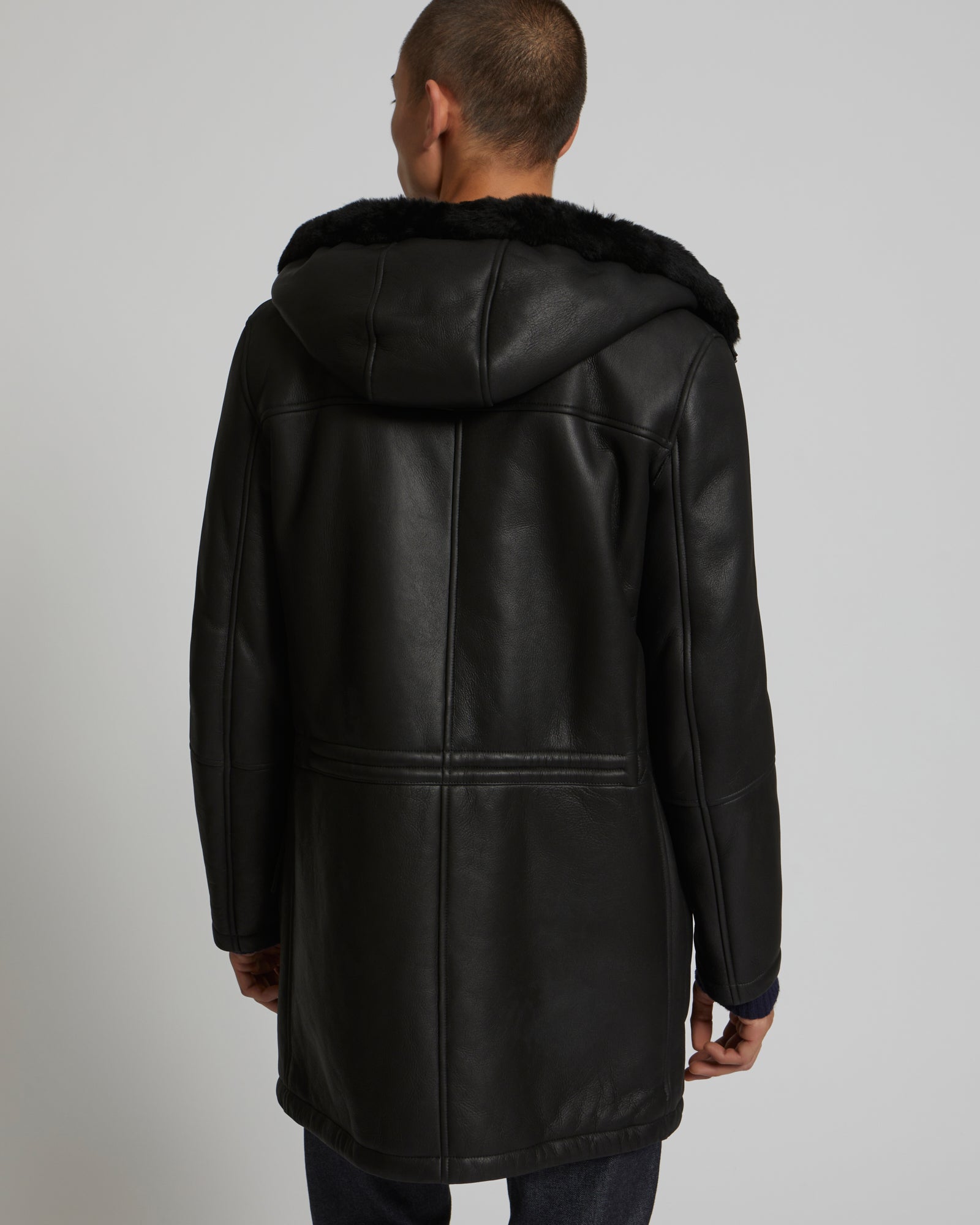 Reversible parka in shearling and leather-Yves salomon-Winter sale & boxing day