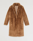 Reversible merino shearling coat