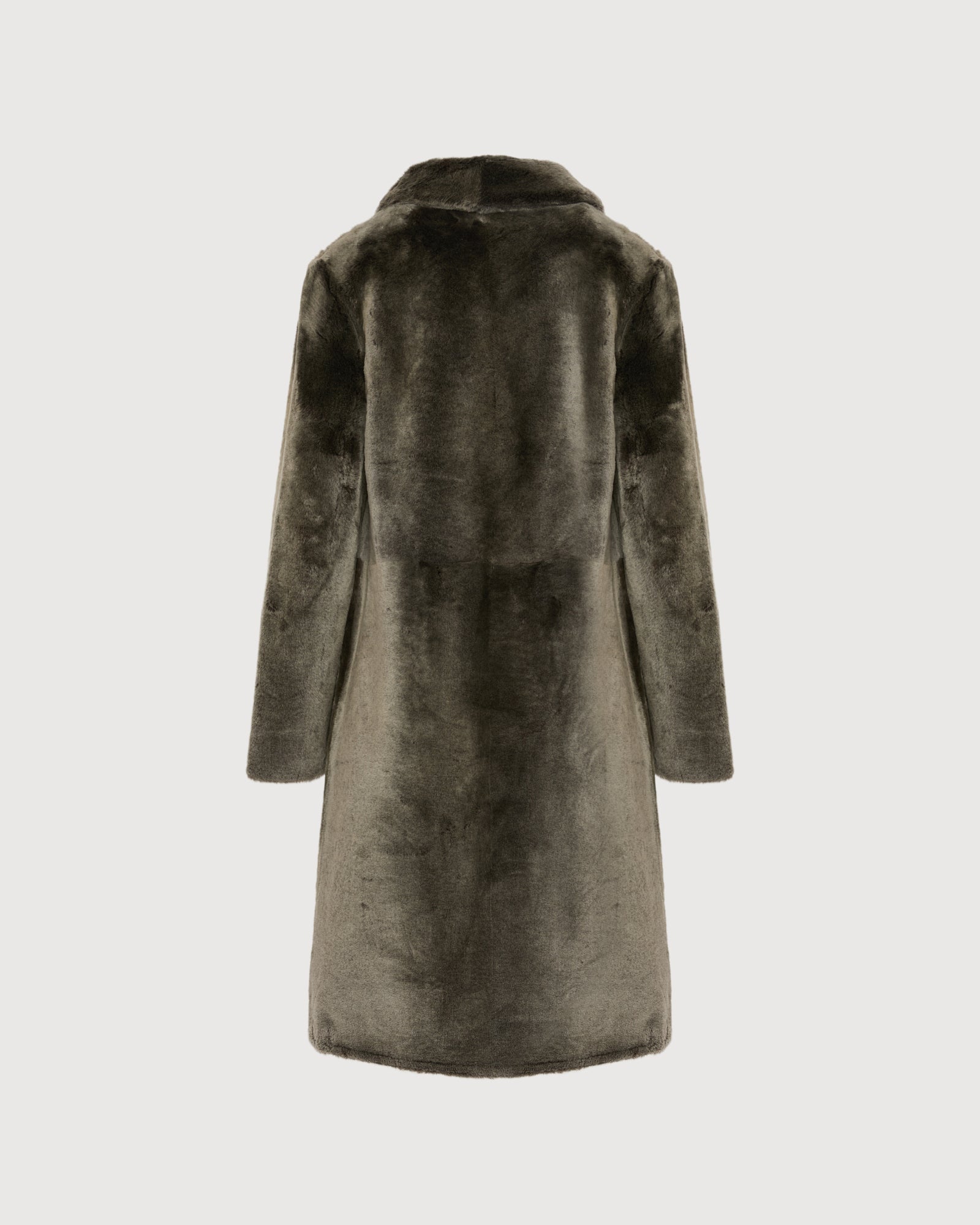Reversible merino shearling coat - grey - Yves Salomon – Yves