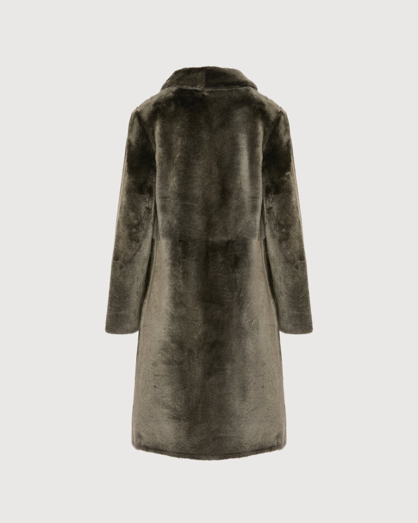 Reversible merino shearling coat