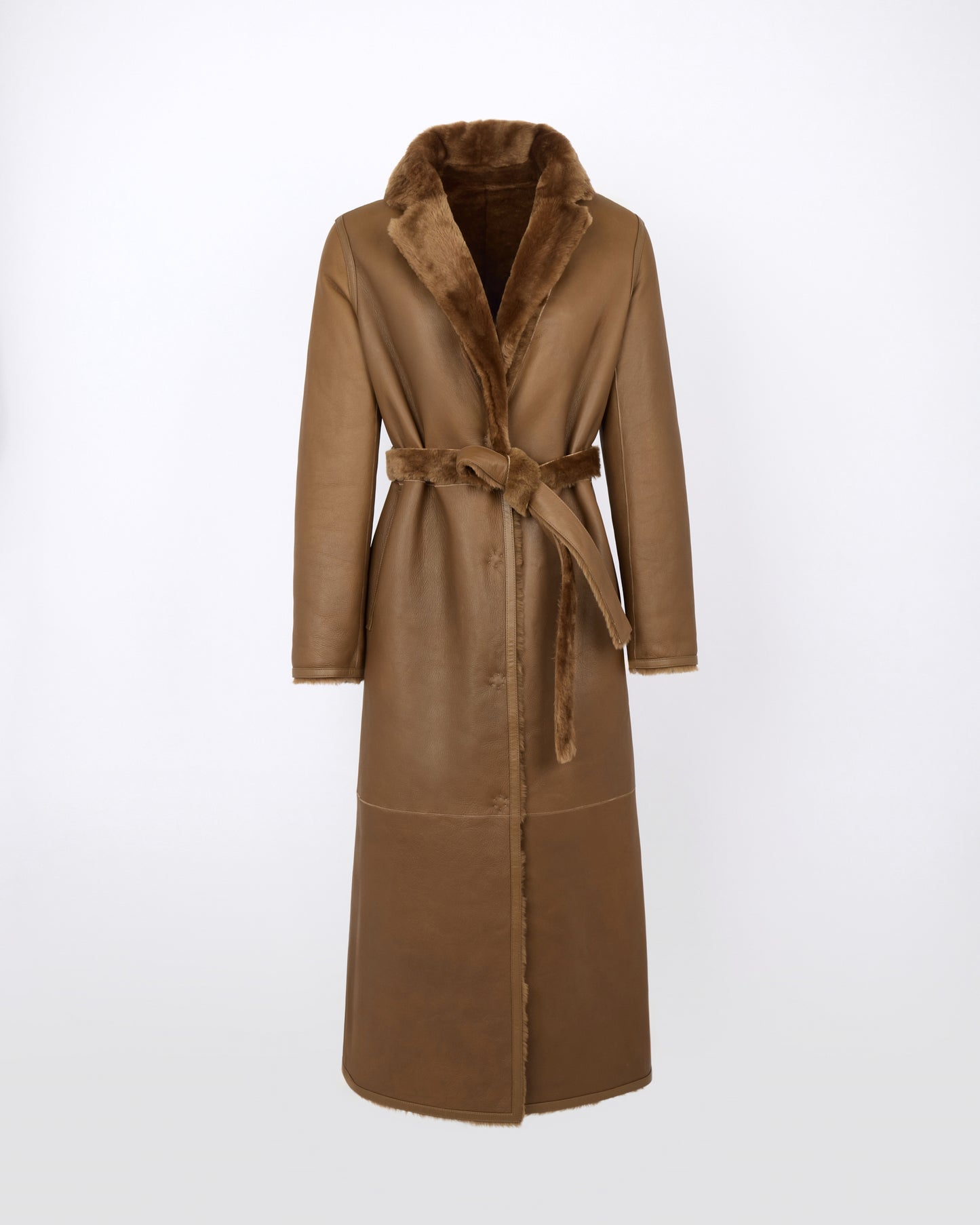 Long reversible lambskin shearling coat - Yves Salomon - New Fall/Winter Collection