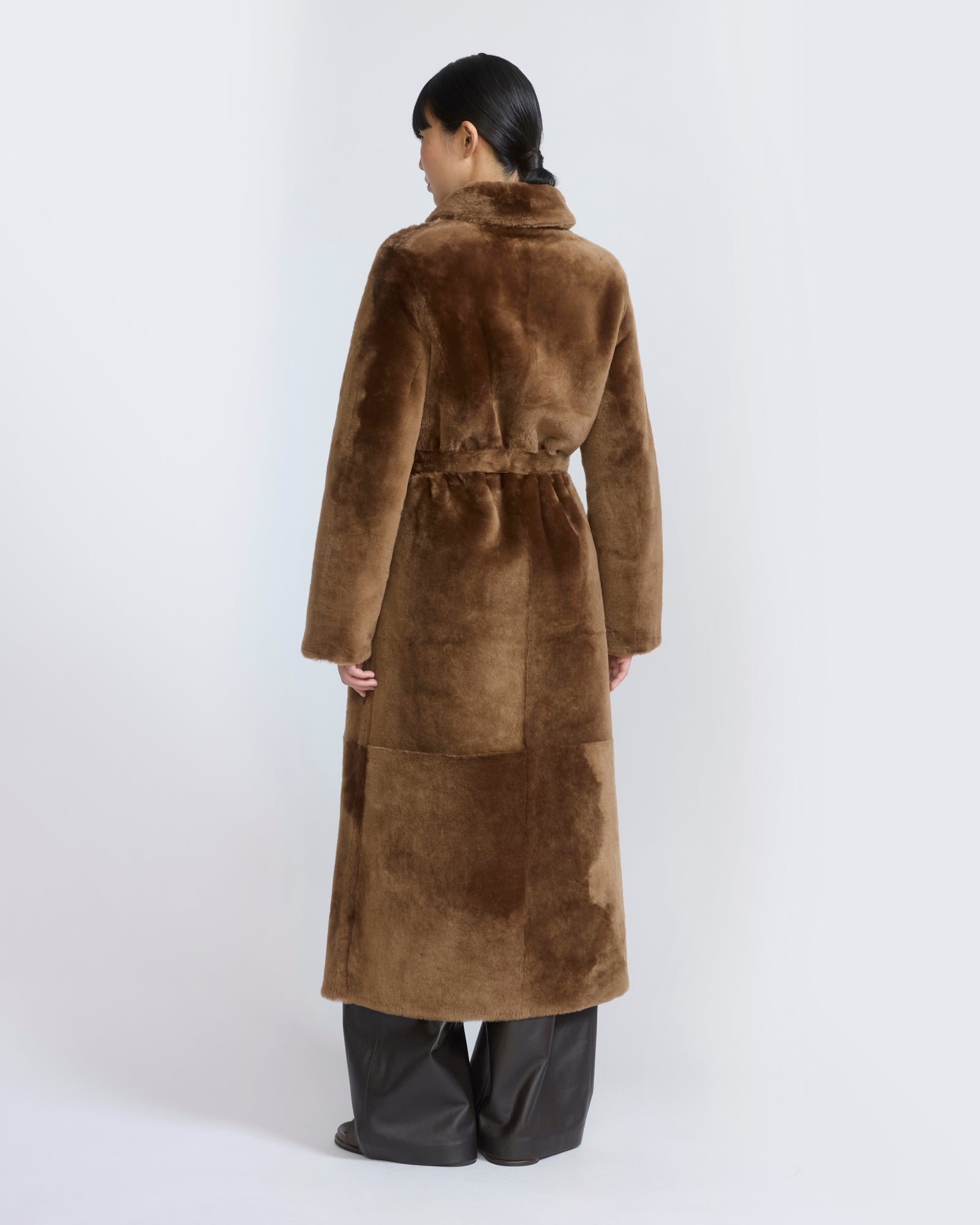 Long reversible lambskin shearling coat - Yves Salomon - New Fall/Winter Collection