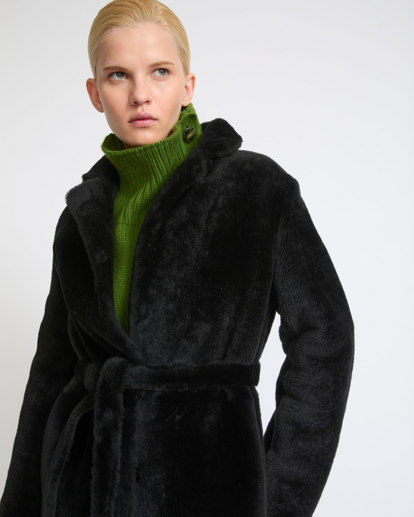 Long reversible lambskin shearling coat - Yves Salomon - New Fall Winter Collection
