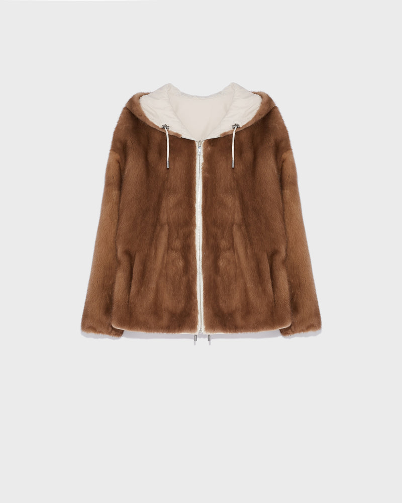 Reversible Mink Fur Bomber - 100% Real Fur