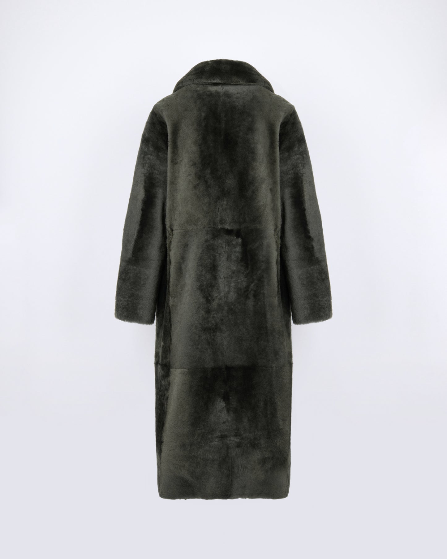Reversible belted long shearling coat - Yves Salomon - New Fall/Winter Collection