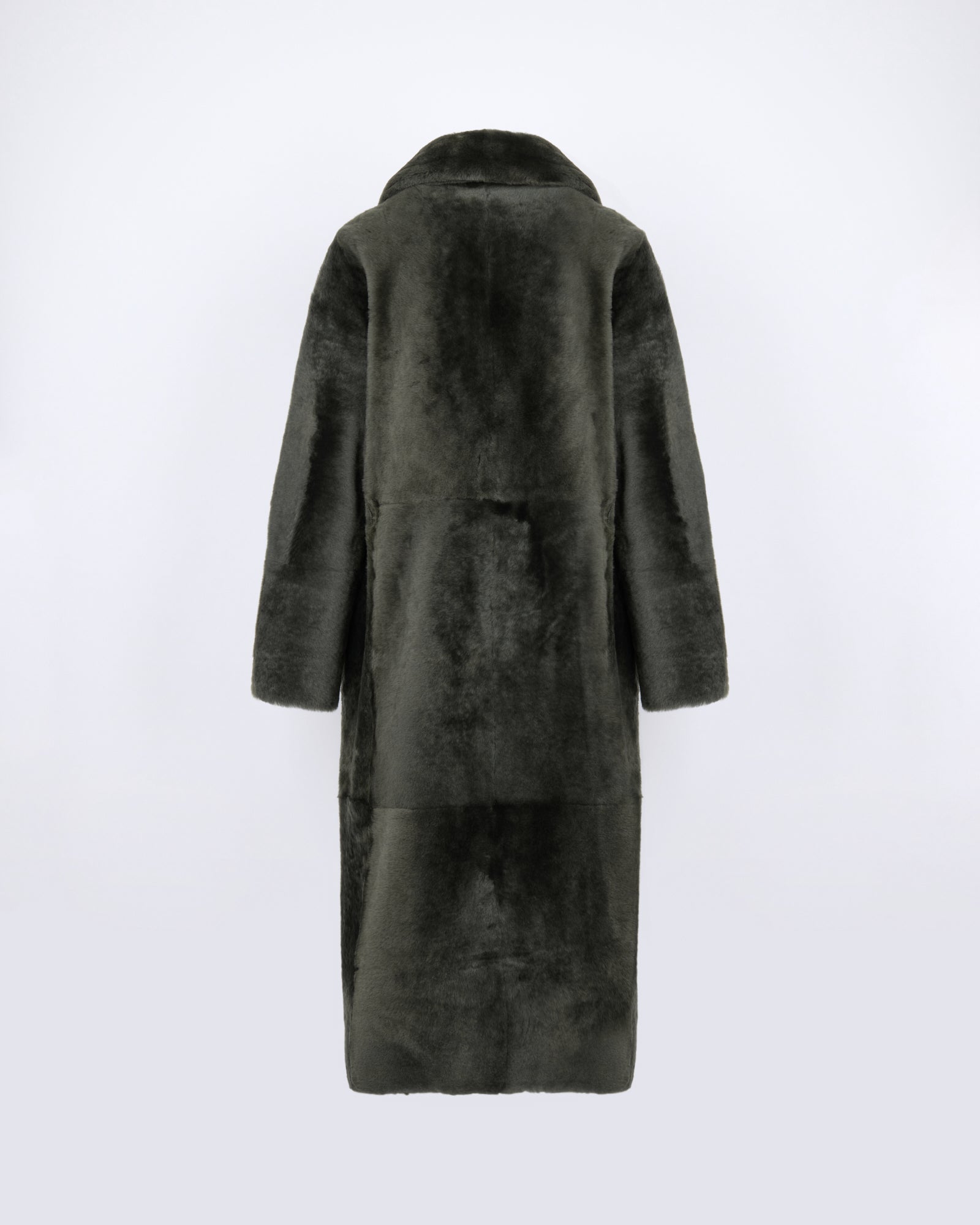 Reversible belted long shearling coat - Yves Salomon - New Fall/Winter Collection