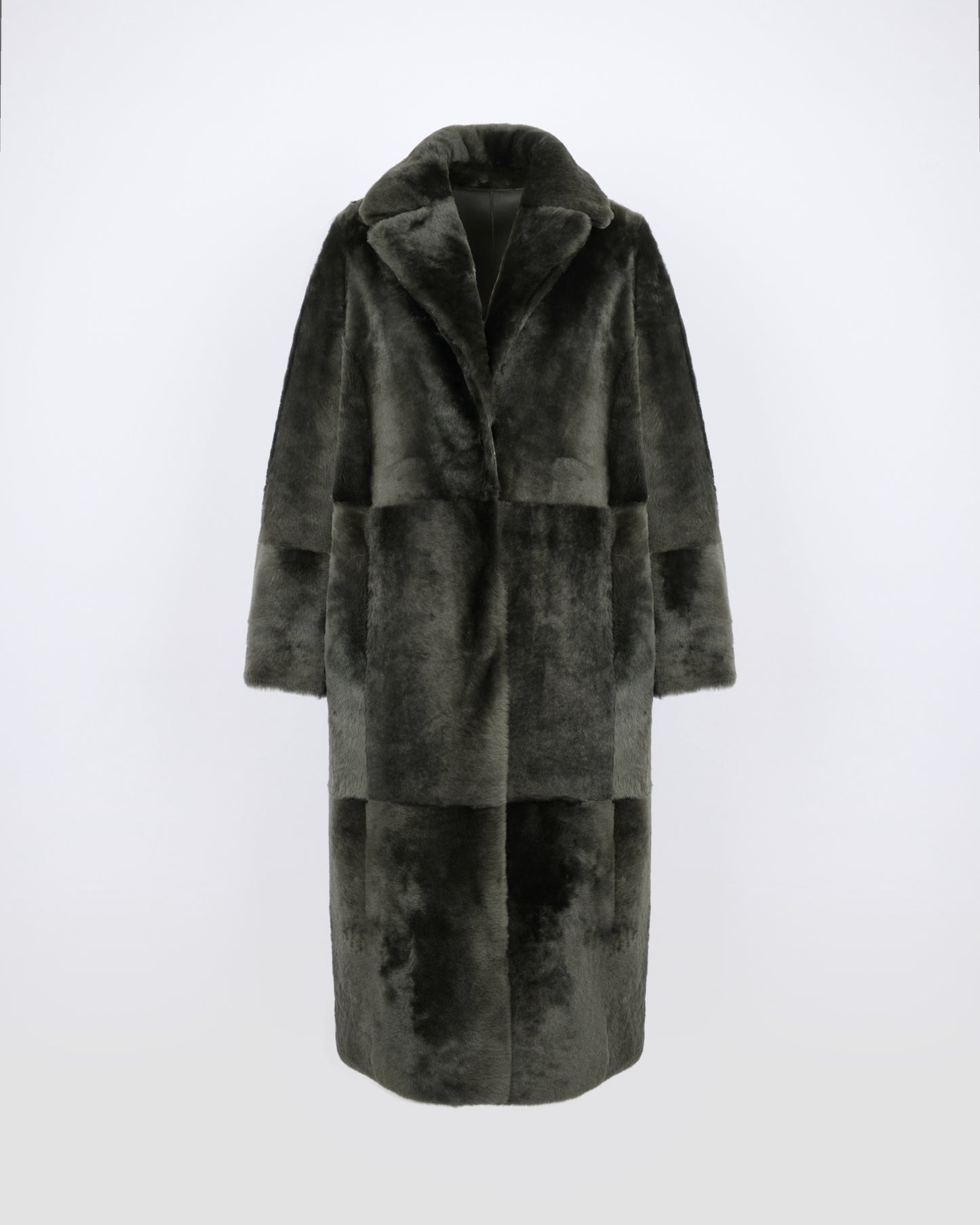 Reversible belted long shearling coat - Yves Salomon - New Fall/Winter Collection