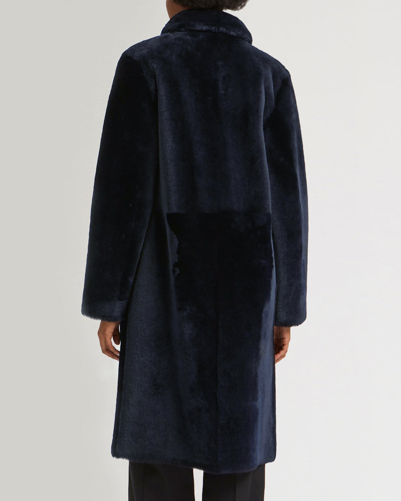 Lambskin coat with tailored collar-Yves salomon-Winter sale & boxing day