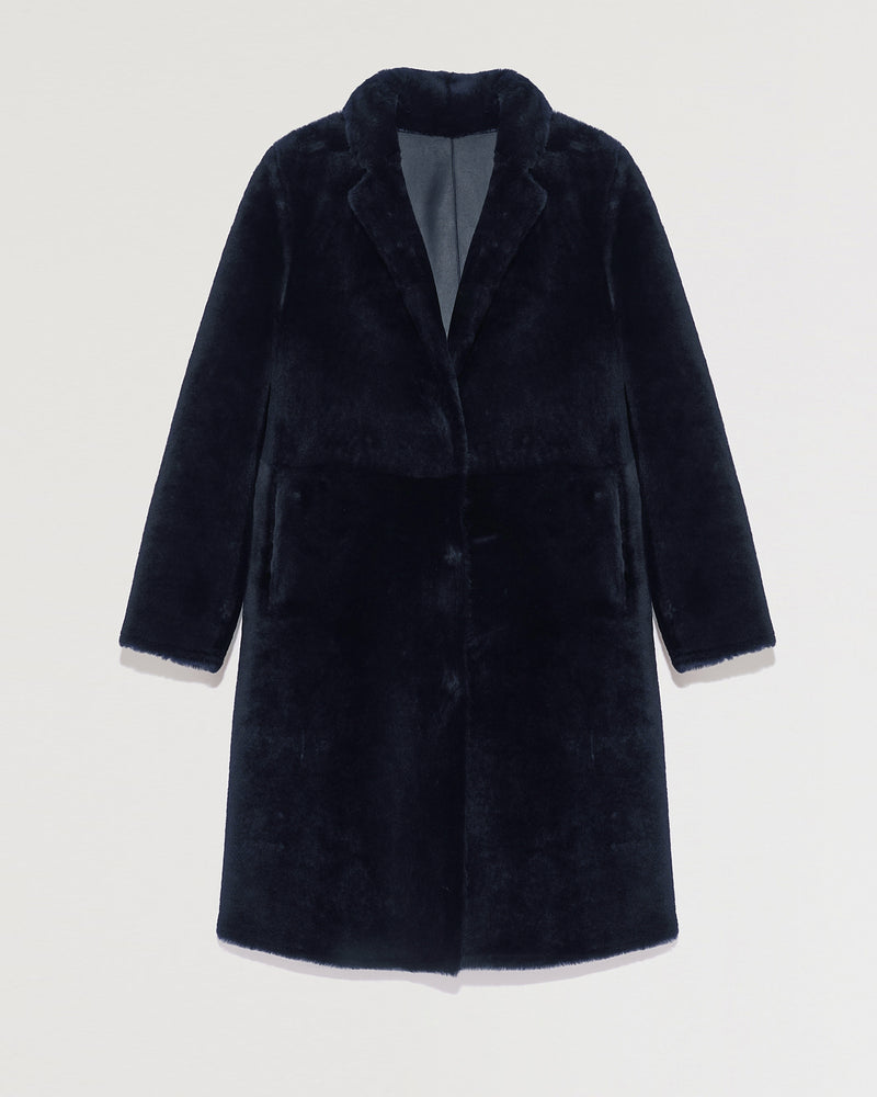 Lambskin coat with tailored collar-Yves salomon-Winter sale & boxing day