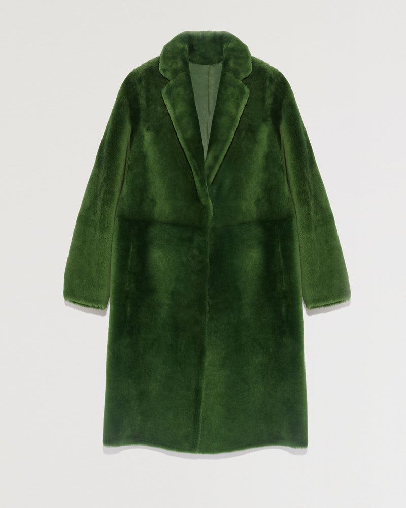 Lambskin coat with tailored collar-Yves salomon-Winter sale & boxing day