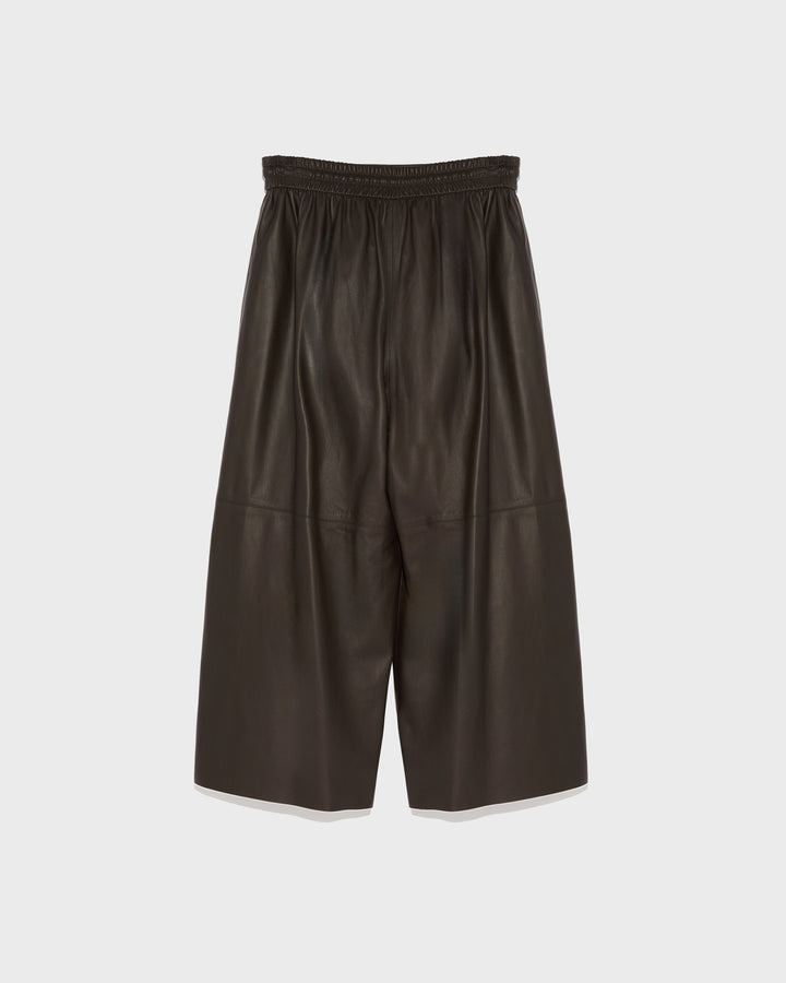 Culottes in fine lambskin leather