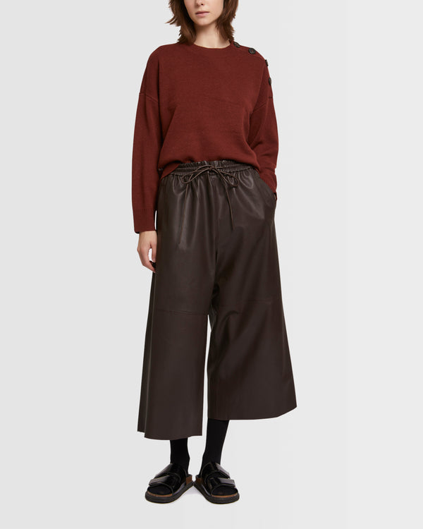 Culottes in fine lamb leather