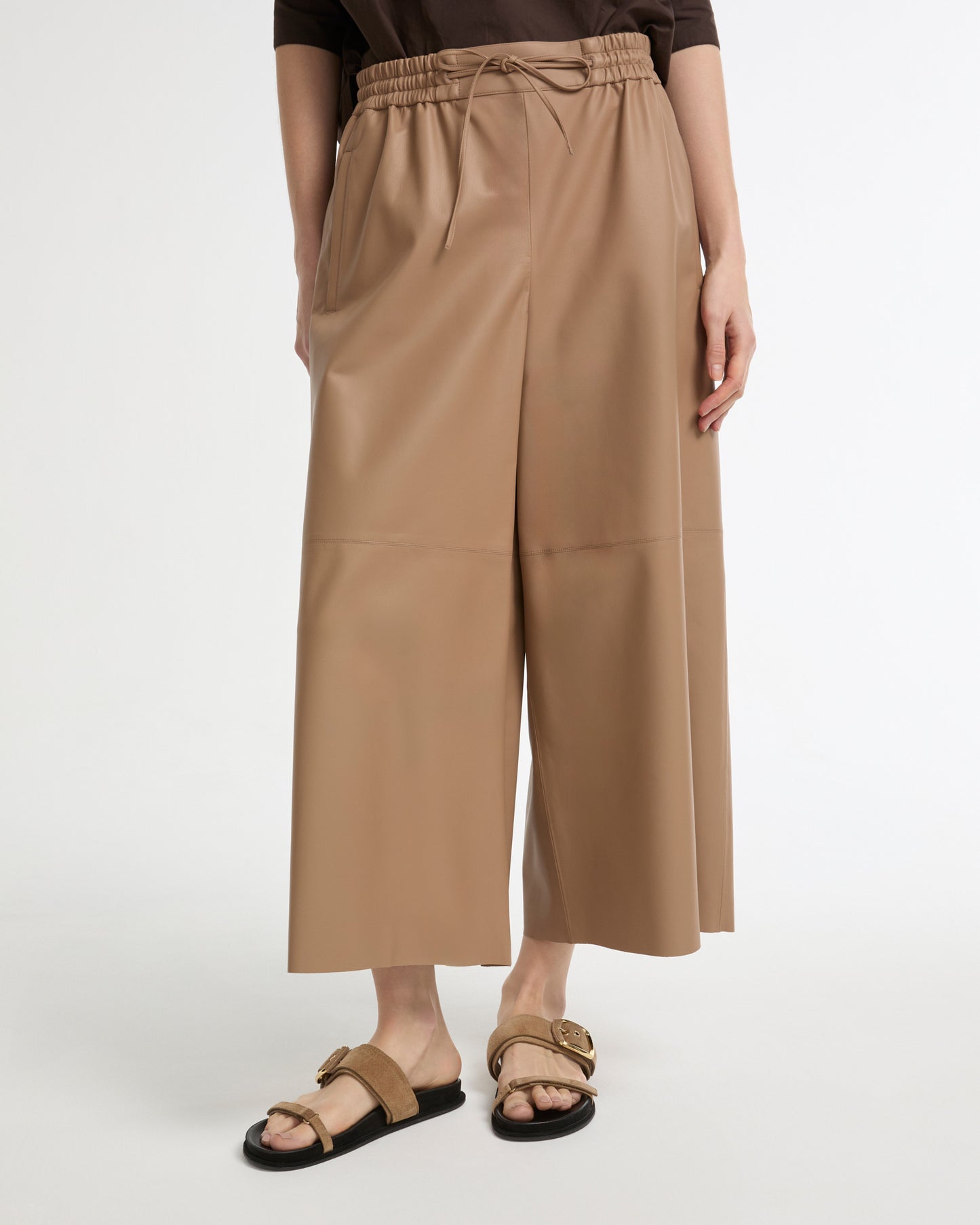Culottes in fine lamb leather