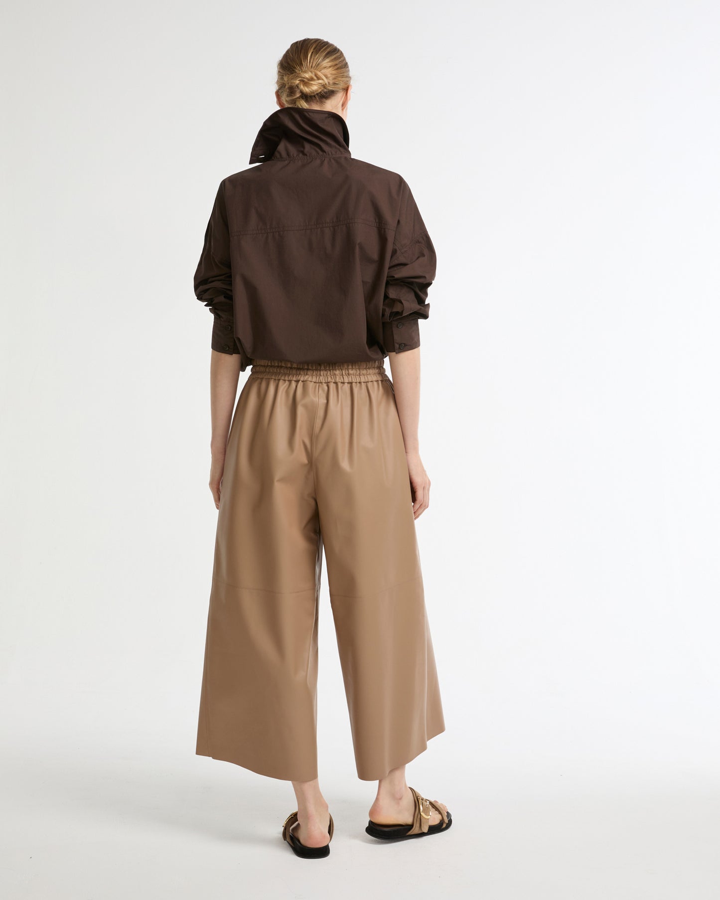 Culottes in fine lamb leather