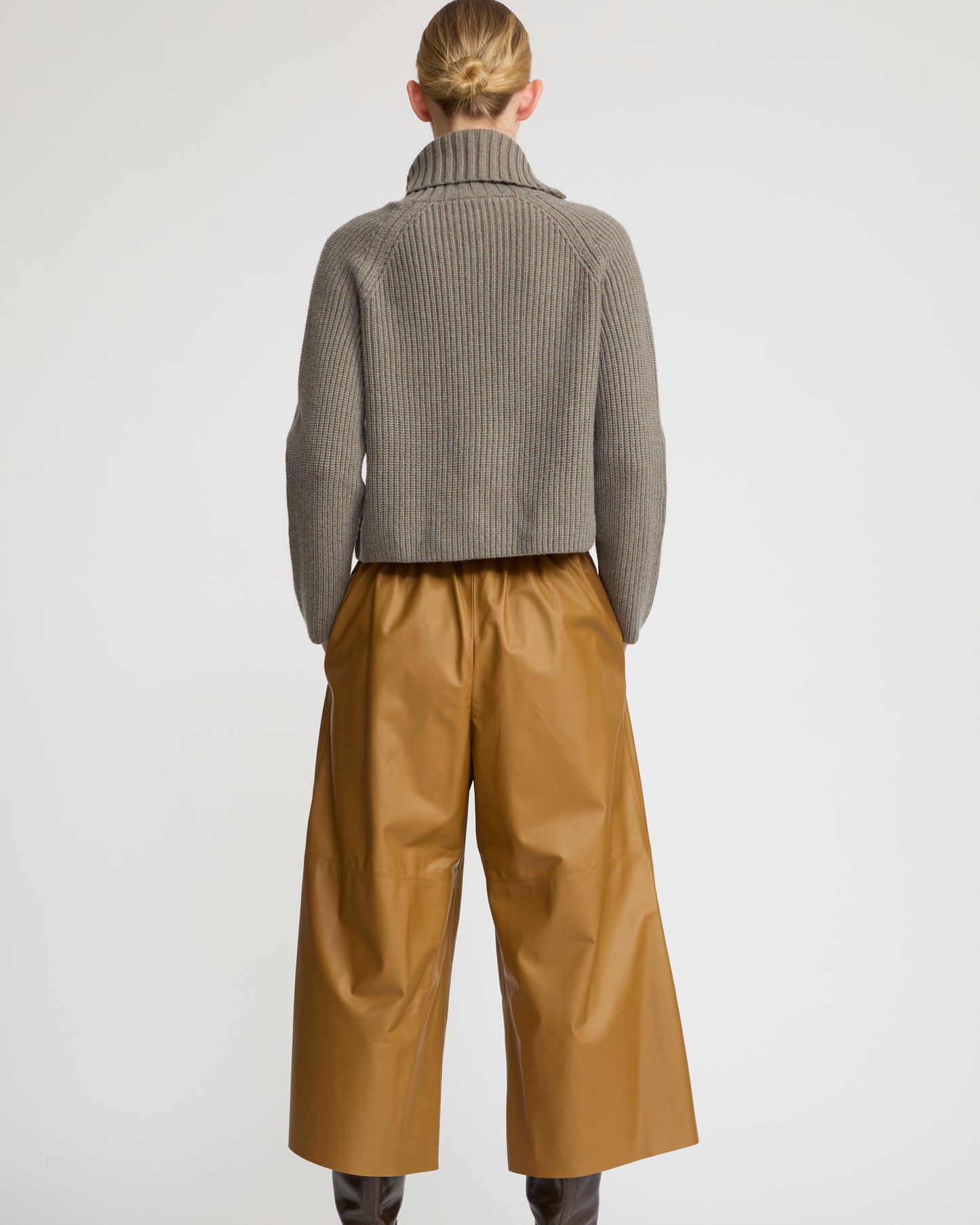 Culottes in fine lamb leather