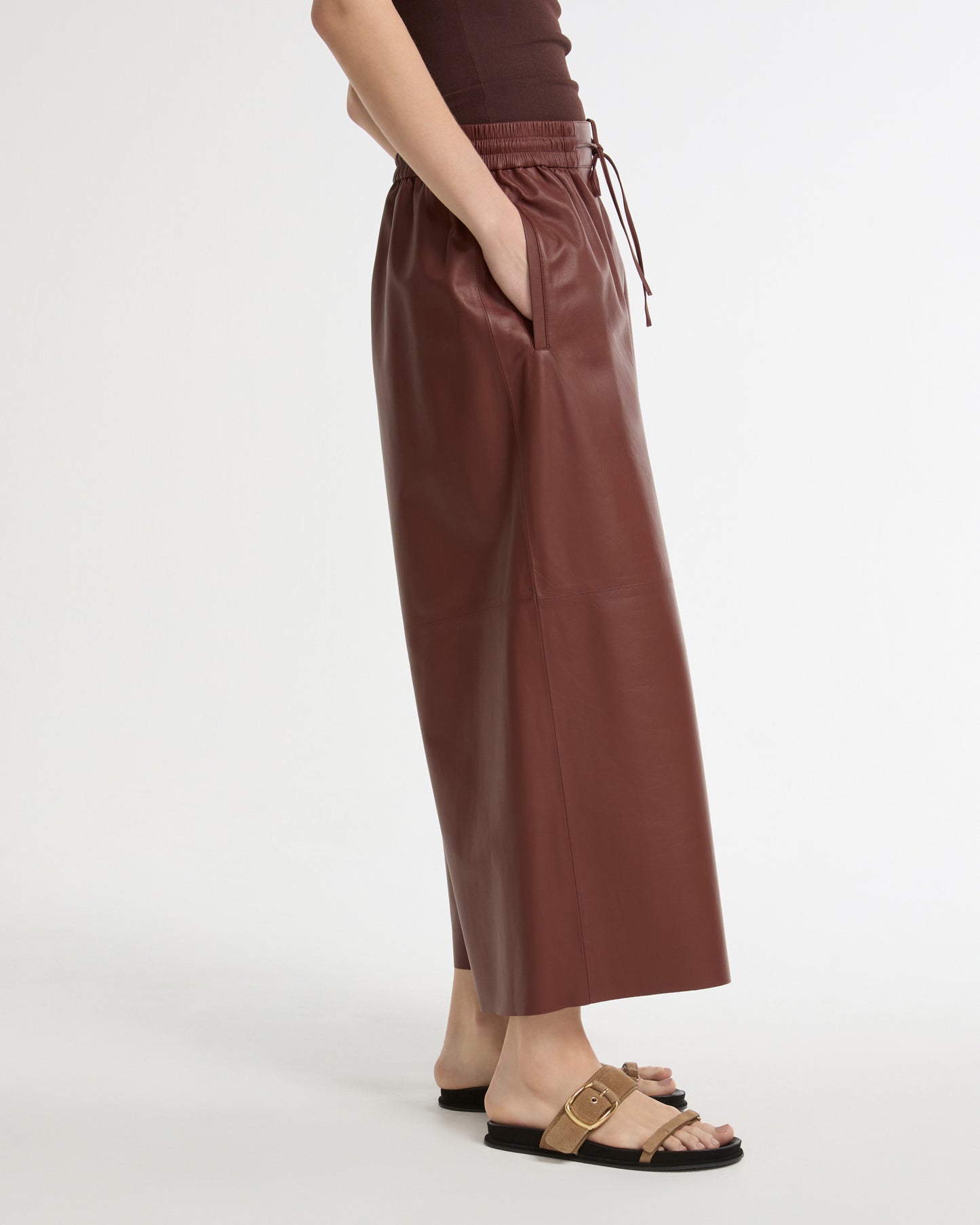 Culottes in fine lamb leather