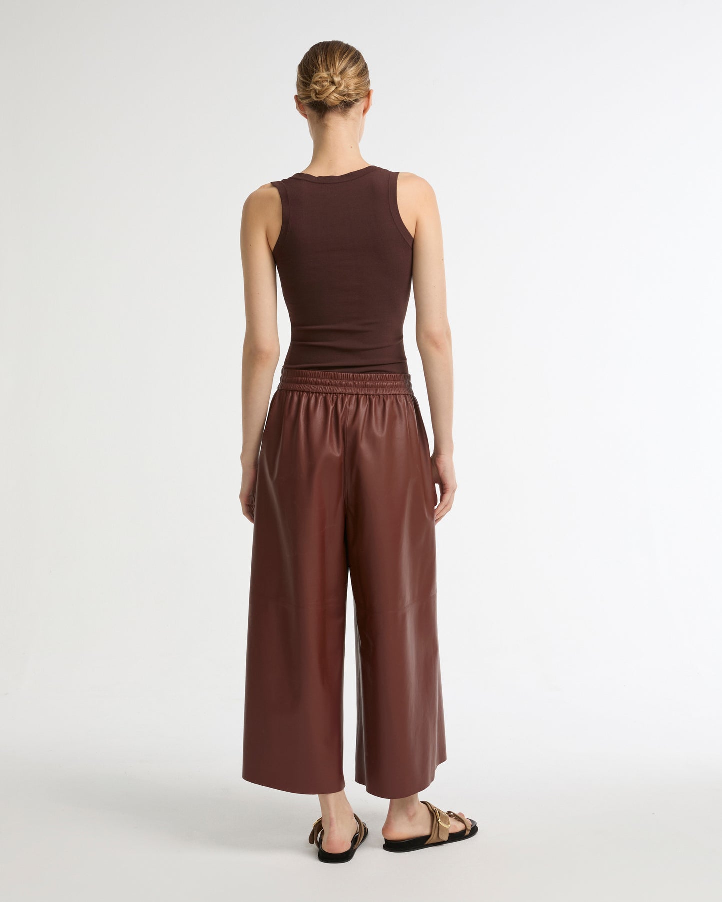 Culottes in fine lamb leather