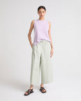 Culottes in fine lamb leather
