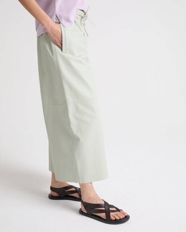 Culottes in fine lambskin leather