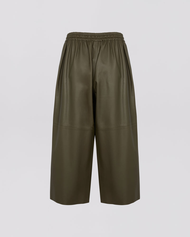 Culottes in fine lambskin leather